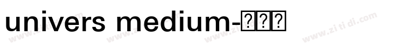 univers medium字体转换